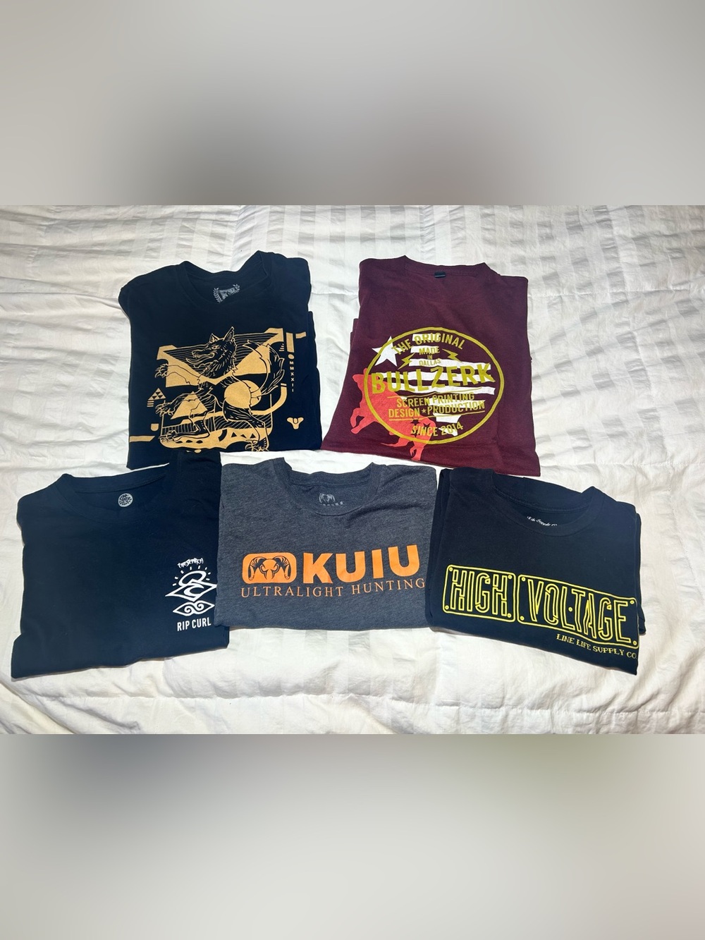 Men’s Graphic T-Shirt Lot of 5 Sz L